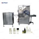 Automatisk e-cigarett flytande olja flaska påfyllningsanordning Plugger Cappper Machine