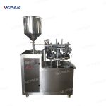 Hopfällbara aluminiummetallrör Fyllningstätningsmaskiner Halvautomatiska