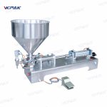 Full pneumatisk flytande pastafyllningsmaskin för kosmetisk krämlotion