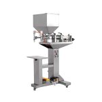 Halvautomatiska dubbla munstycken Pepparsåsblandningsfyllningsmaskin