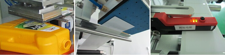 Pippåsar Plastpåsetiketteringsmaskin Halvautomatisk för plan yta