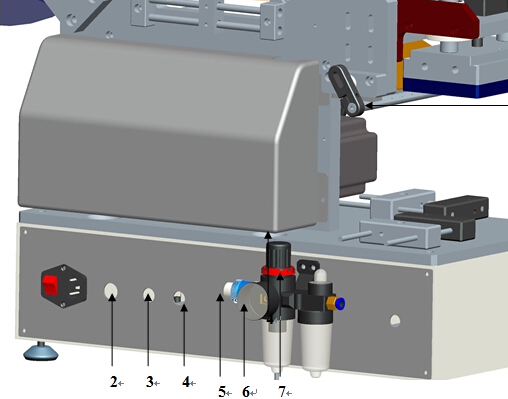 Pippåsar Plastpåsetiketteringsmaskin Halvautomatisk för plan yta