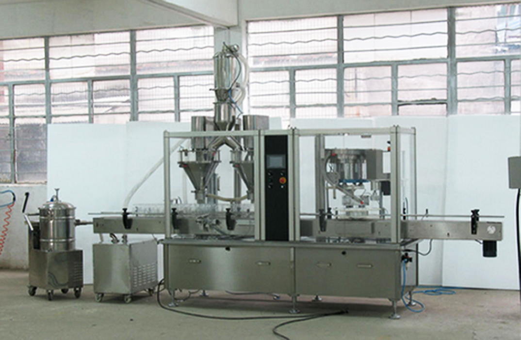 2 heads filling capping machine pharma bottles dubbla huvuden pulverpackningsmaskin.jpg