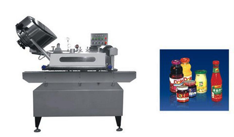 Button-controlled system glass Jar twist off Steam Capper equipment vacuum capping machine for sauce knappstyrd vakuumkapslingsmaskin twist off.jpg