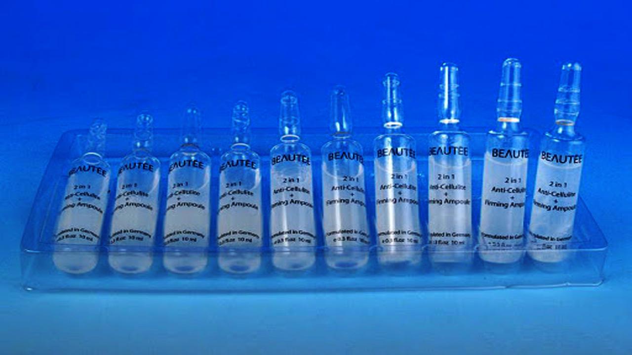 liquid solution bottles labeling machine samples final products ampull bottles.jpg