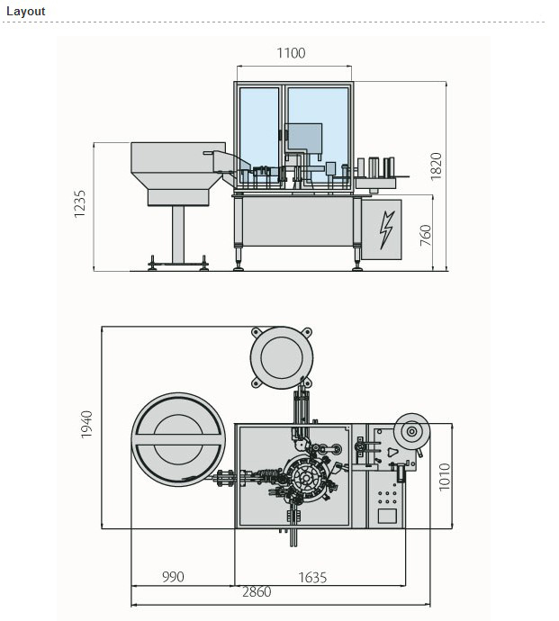 high speed syringe filling closer pharmaceutical equipment layout av fyllningsstängningsmaskin.jpg